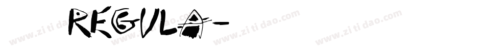 北方行书 Regula字体转换